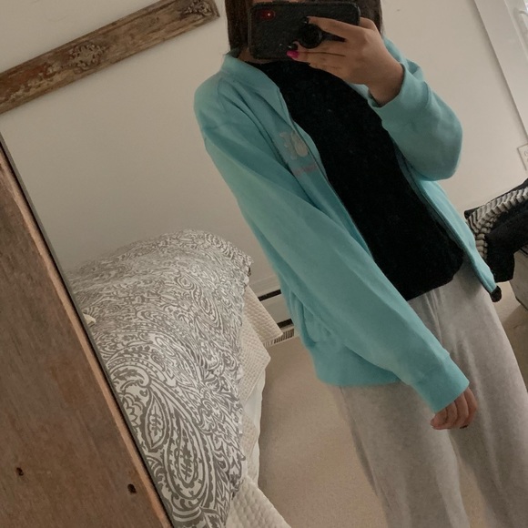 laguna beach blue zip up sweatshirt vsco - Picture 5 of 5